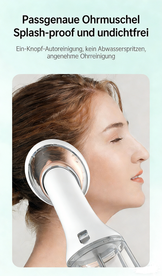 Elektrisches Ohrenspülgerät – 5-Stufen Einstellbar für Effektive Reinigung des Ohrkanals zu Hause