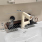 Walnut Suction Cup Bathroom Shelf