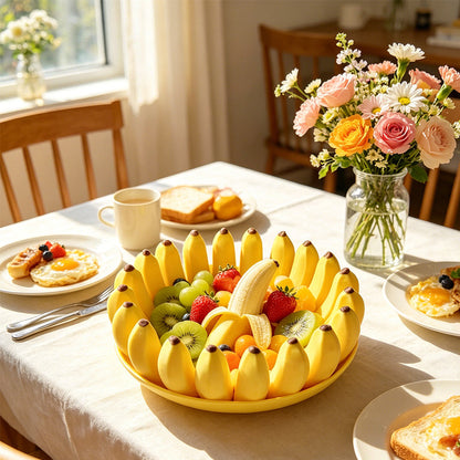 🔥 Creative Banana Shape Fruit Bowl